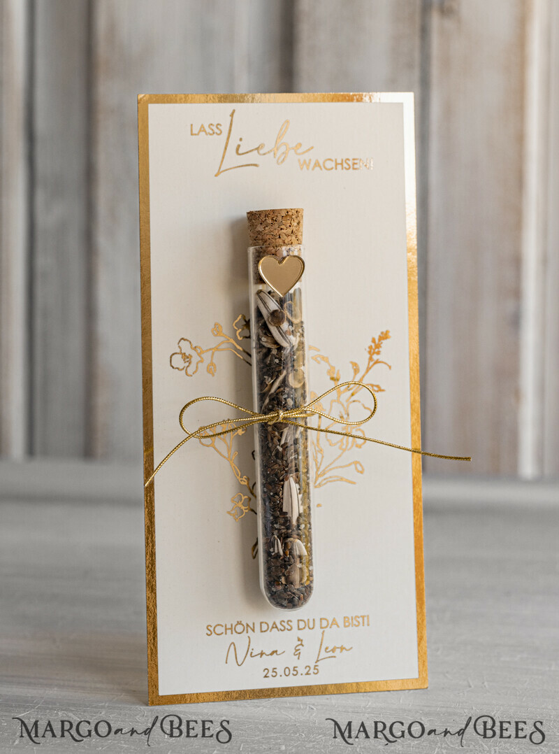 Personalisierte Gastgeschenke Hochzeit mit Blumensamen Reagenzglas-6